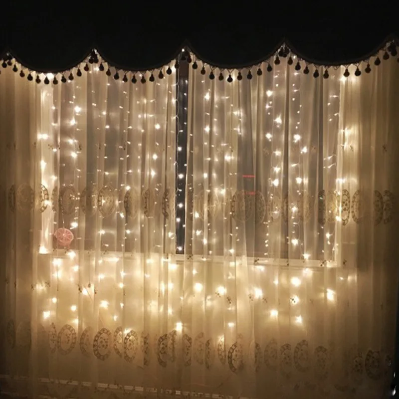 

Stars Light Curtain Lights LED Lighting Chain Decorative Remote Control Star Lights Christmas Decorative LED Curtain Lighting Ch