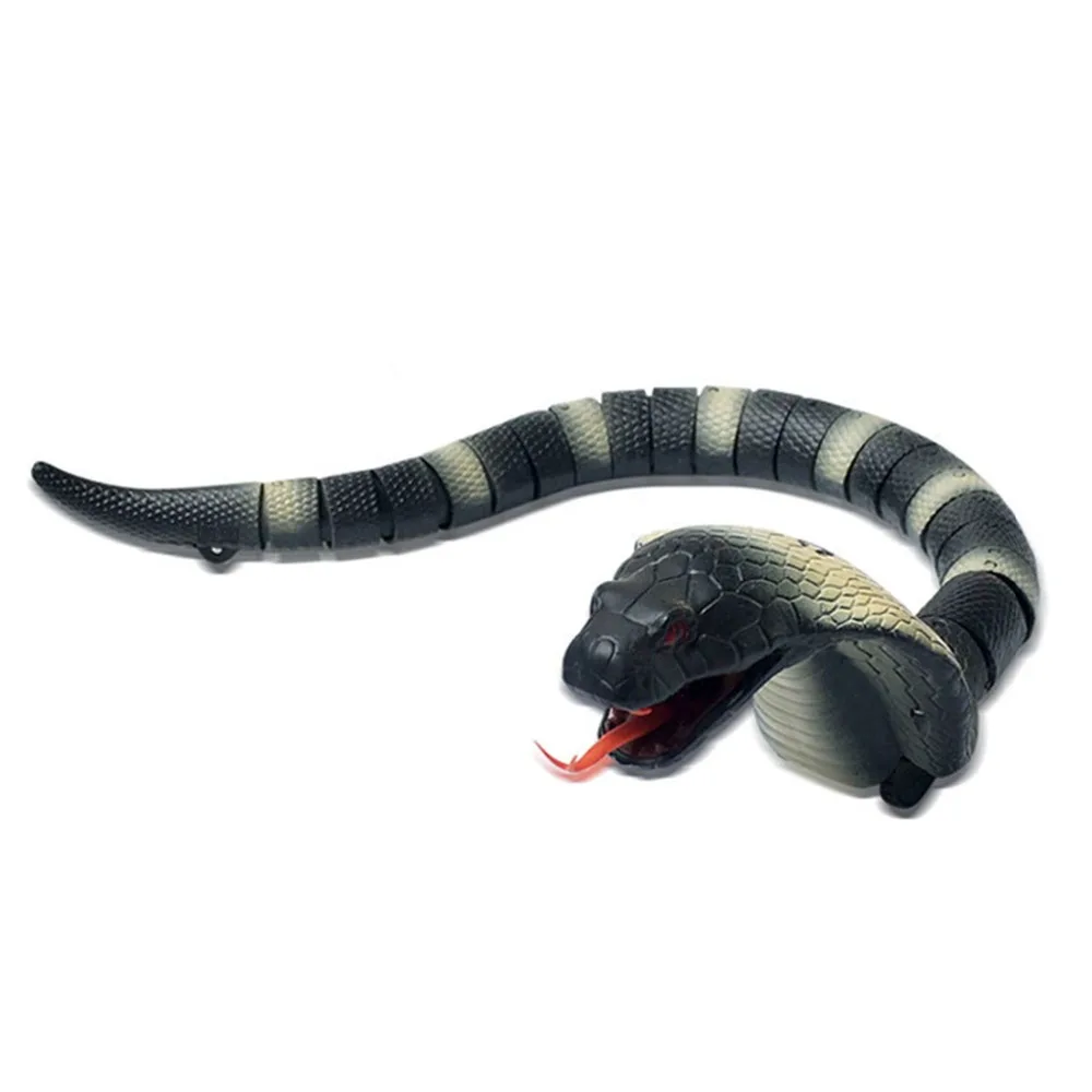 Забавный Радиоуправляемый змей Naja Cobra Viper, игрушка на пульте дистанционного управления, инфракрасная имитация животного, новинка, трюк, страшное озорство, шутка, подарок