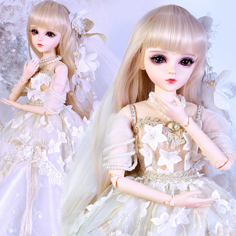 UCanaan 1/3 BJD Doll 60CM 18 Ball Jointed Dolls With Outfits Palace Maxi Dress Wig Shoes Makeup Toys Gifts For Girls Collection grant miller best of the maxi singles hit collection 1 cd