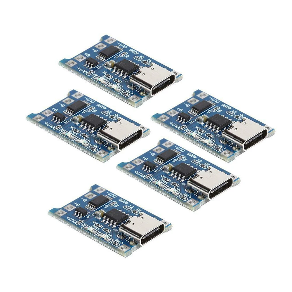 5 шт. тип-c/Micro USB 5 В TP4056 18650 1A литий-ионный модуль зарядного устройства литиевой батареи с защитой двойные функции