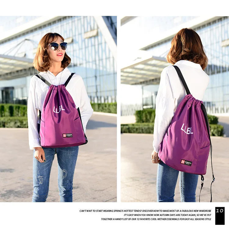 Basketball Bag Drawstring Mash Backpack Fitness Bucket Bag Outdoor Basketball Backpack Sports Equipment Bag