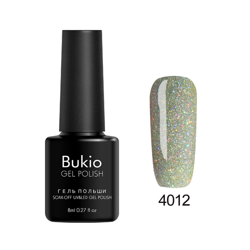 4012 Bukio неоновый Блестящий Гель-лак для ногтей долговечный замачиваемый стойкий УФ-Гель-лак Полупостоянный Счастливые цвета 19 цветов 8 мл - Цвет: 4012