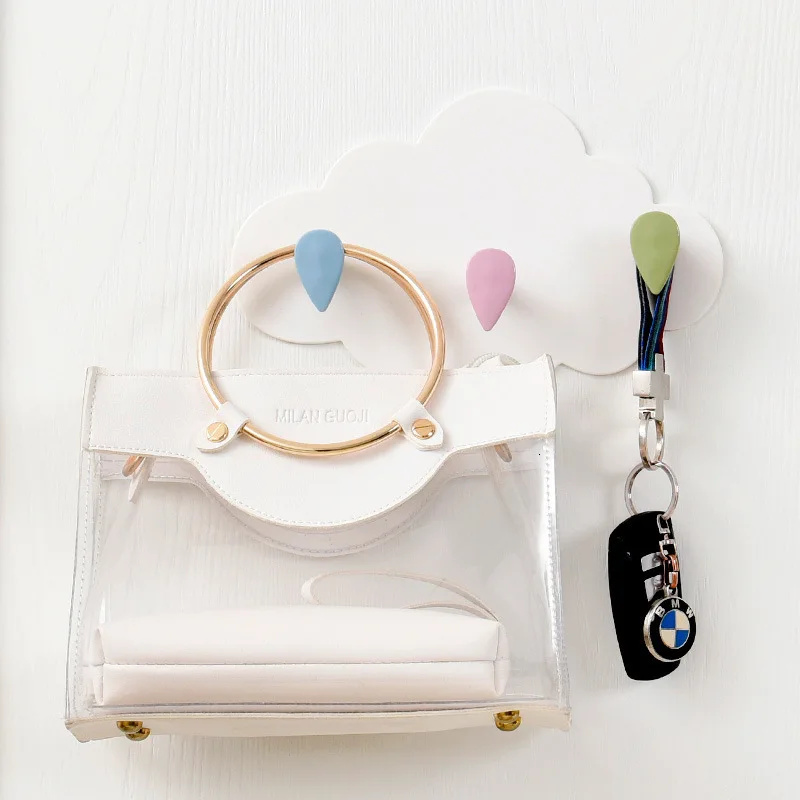 Различные цвета крюк три звенья двери шкаф комната гвоздь бесплатно крюк