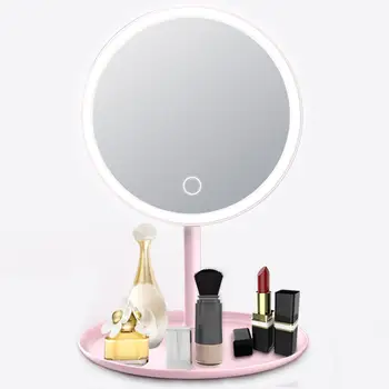 

USB Rechargeable Makeup Mirror with LED Light Adjustable LED Vanity Light Makeup Mirror LED Mirror Light Dresser Makeup Mirrors