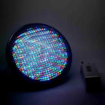 

SOLLED Embedded RGB Underwater Light 18W LED Shell LED Bulb Lamp with Remote Controller for Fountain Pond Pool