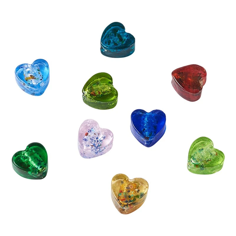 Wholesale 20pcs/lot Fashion mixed Natural stone bend heart charms Pendants