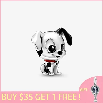 

2020 New Arrival S925 Sterling Silver Beads 101 Dalmatians Patch Charms fit Original Pan's Bracelets Women DIY Jewelry