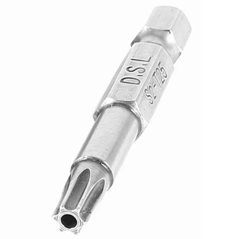 10 шт. магнитных 1/" x 50 мм Torx Point T25 безопасности отвертки биты