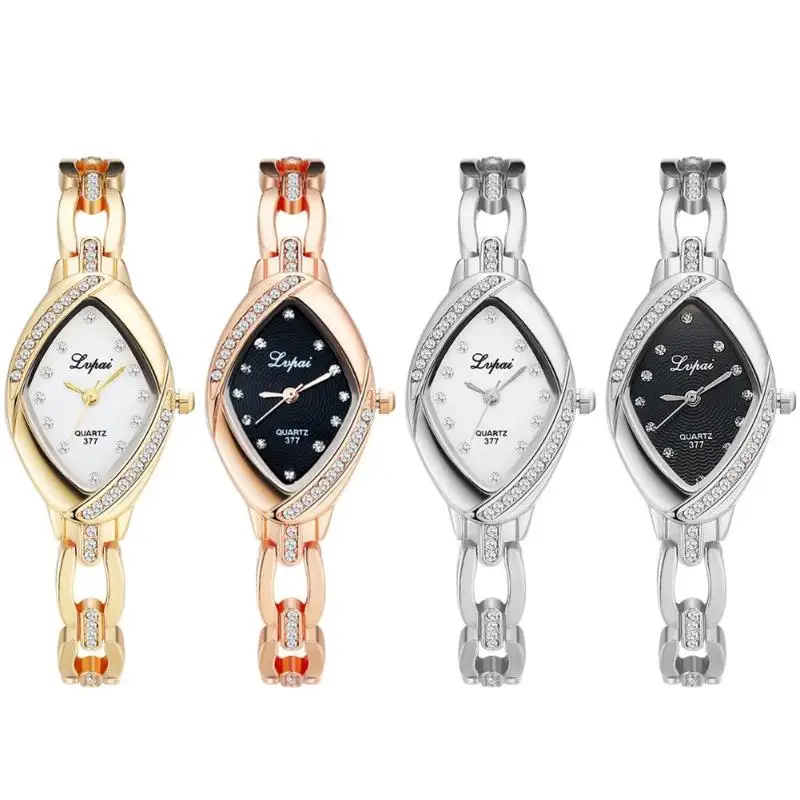 

Lvpai Delicate Watches Rhinestone Bracelet Watch Analog Women Elegant and Fashionable Female Diamond Inlay Quartz Wristwatch
