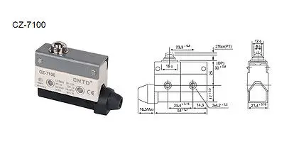 5 шт. микро переключатель концевые переключатели CNTD TZ-7100 CZ-7100