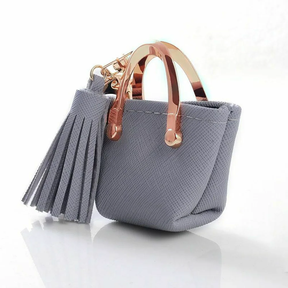 

Zipper Decorative PU Leather Handbag Valentine Coin Purse Fashion Mini Exquisite Multifunctional Accessories Key Ring Storage