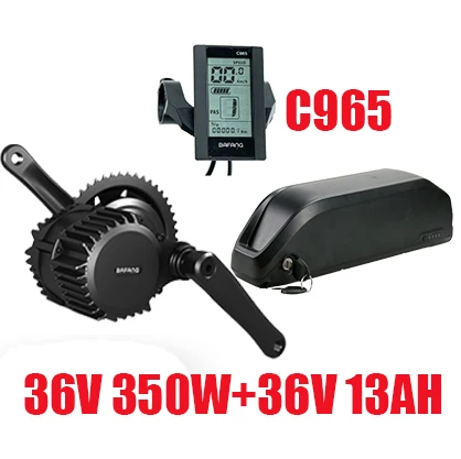 Фара для электровелосипеда в Conversion Kit с Батарея Bafang комплект электровелосипеда с двигателем 36V 250/350/500W с Е-байка 36В 13/14. 5/15. 6/19. 2ah Батарея BBS02 BBS02B 8FUN - Цвет: C96536V350W13AH