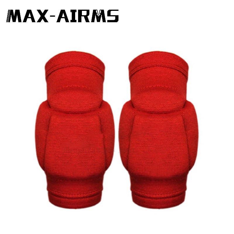 Maxairms 1 пара 3D стерео баскетбольные наколенники рукав сотовая Скоба эластичные защитные наколенники шестерни наколенник пена поддержка колена - Цвет: Elbow red