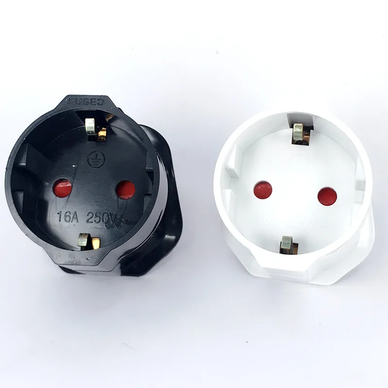 European 2 Pin to UK 3 Pin Plug Adaptor Euro EU Travel Mains Adapter