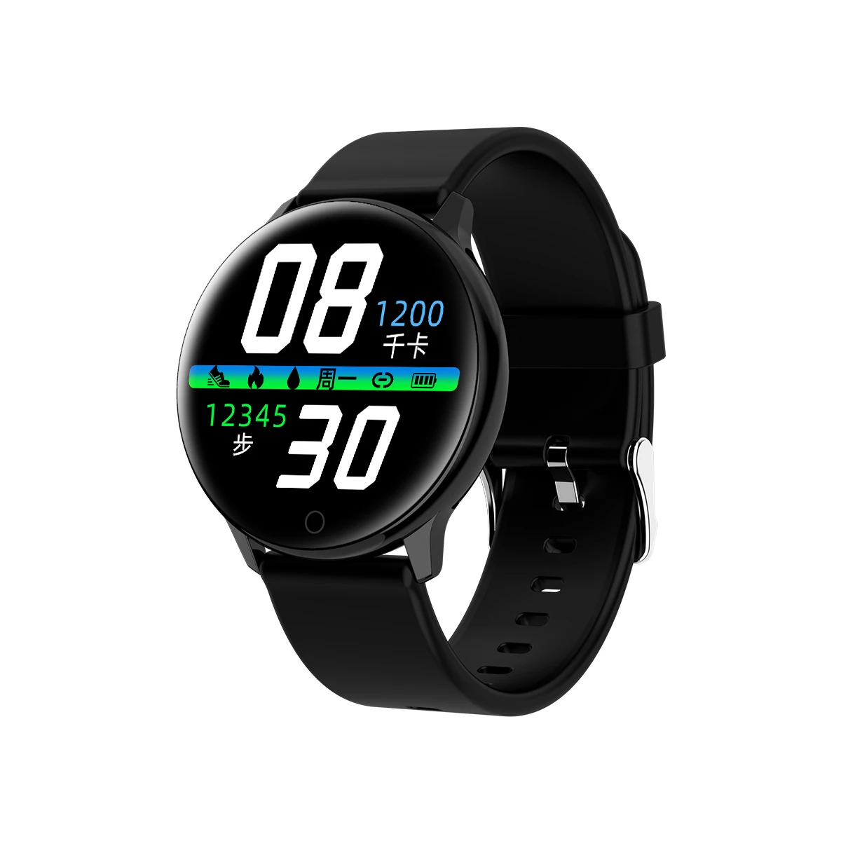 Q16 Smart Horloge Vrouwen Digitale horlogs Vrouwelijke Periode Herinnering HeartRate Waterdichte horlogs Colories Stap - Цвет: Blue Silica