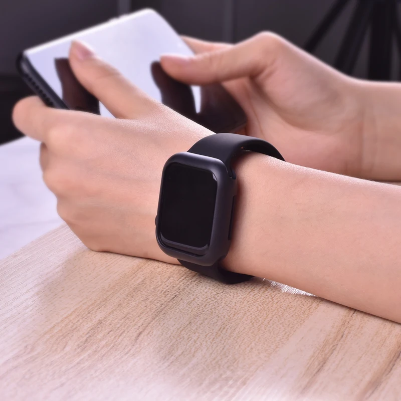 Спортивный ремешок Weiche Silikon für Apple Uhr 5 4 3 2 1 38 мм 42 мм ремешок Gummi нарукавная повязка für Iwatch серия 5 4 40 мм 44 мм