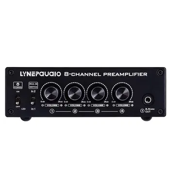 

Professional 8 Way 2 In 8 Out Preamplifier Signal Amplifier Splitter Comparator 2 Way Signal Switcher