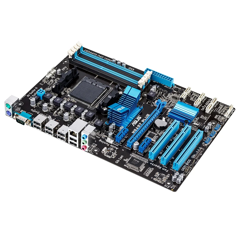 ASUS M5A97 Plus Материнские платы DDR3 для AMD 970 M5A97 Plus настольная системная плата USB 2,0 SATA III PCI-E X16 б/у
