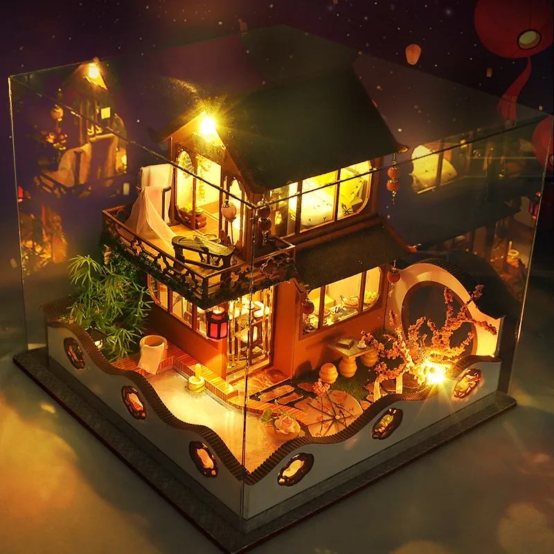 

Creative DIY Birthday Villa Chinese-style New Products Hand-made Small House Model Toy Cabin Mainland China