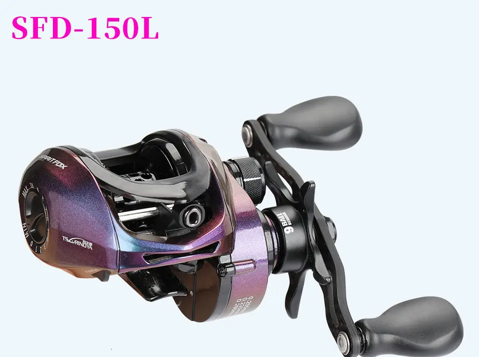 TSURINOYA катушка для приманки SPIRIT FOX-150, вес 189 г, тянущаяся 6 кг, Ультралегкая длинная катушка для ловли рыбы, универсальная катушка для ловли басов