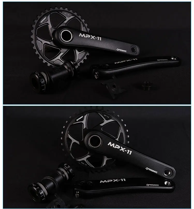 

Ho League Hallow One-piece Crankset And Negative Tooth Crank Medial Axis Mpx-11 Crankset Support 7 8 9 10 11-Speed