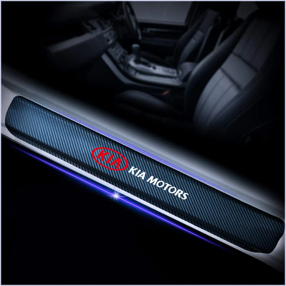 4 шт. наклейки на порог двери автомобиля для Kia Rio 3 K2 K3 X Line Накладка накладка педаль