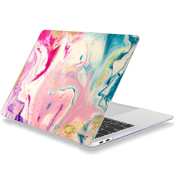 

Mable watercolor abstract Ocean Pattern Laptop Case For Apple MacBook Pro Retina Air 12 13.3 inch New Pro 15.4 inch Cover shell