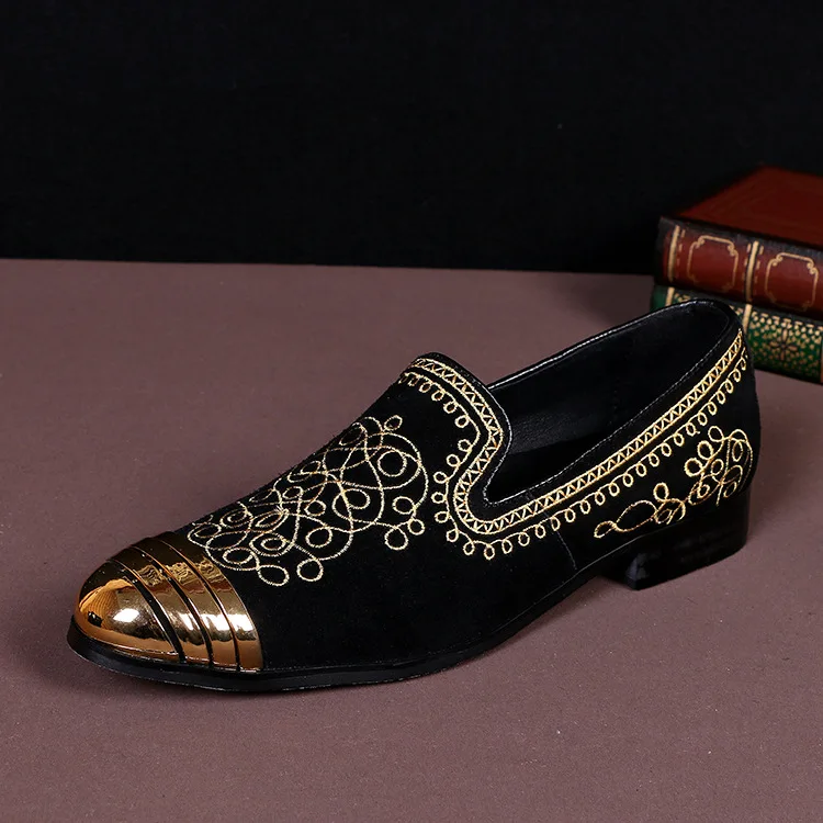

Man Loafers Cow Leather Steel Toe Leisure Korean Style Genuine Leather Full Grain Leather Slip-on Gostinshoes Handmade