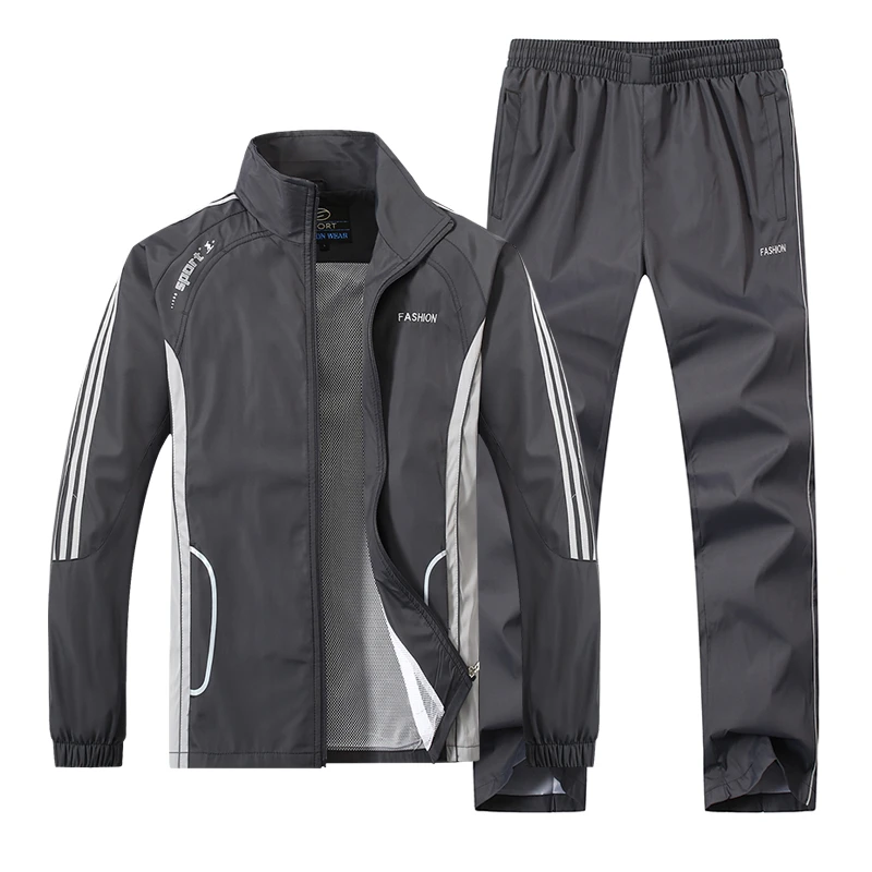 Мужская одежда, спортивный костюм, размер L-5XL, мужской комплект, весна-осень, мужская спортивная одежда, комплект из 2 предметов, спортивный костюм, куртка+ штаны, спортивный костюм