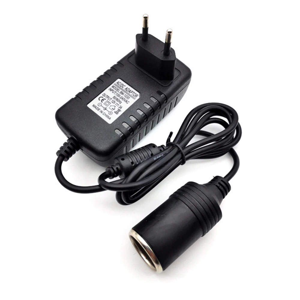 Adaptador de enchufe para encendedor de cigarrillos de coche, electrónico de 220V CA a CC 12V 1A 2A 3A, cargador de transformador, enchufe EU UK US AU|Transformadores de - AliExpress