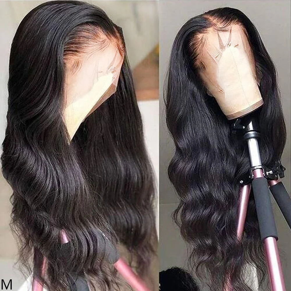 13x4 Синтетические волосы на кружеве человеческих волос парики с детскими волосами бразильские волнистые волосы средняя часть волосы Remy человеческие волосы Синтетические волосы на кружеве парик для Для женщин