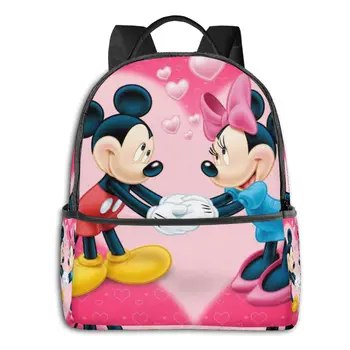 

Mickey And Minnie Cartoon 3D Print Student School High Quality Backpack Popular Girls Boys School Book Bags