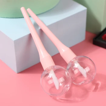 

5 Pcs Lollipop Light-Bulb Lip Gloss Tube Empty Transparent Plastic Refillable Lip Balm Tube Lipstick Mini Cosmetic Container