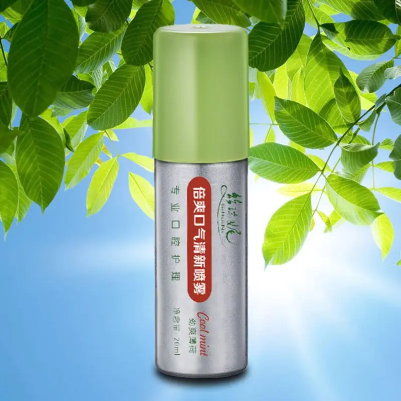 

20ml Breath Freshener Oral Spray Mint Bad Odor Halitosis Treatment Clean Mouth