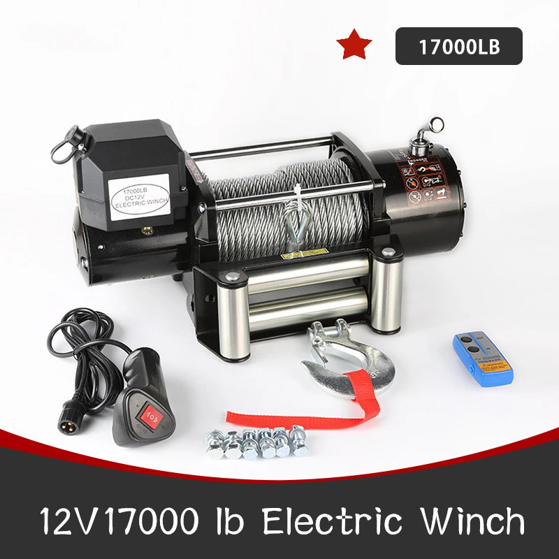 車の電動ウインチ 12v lb ポータブル ケーブル付き 電動ウインチ Lifting Tools Accessories Aliexpress