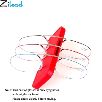 

Zilead Portable Nose Clip Reading Glasses Ultralight SOS Pince Nez Optical Presbyopic Glasses Men& Women+1.0+1.5+2.0+2.5+3.5