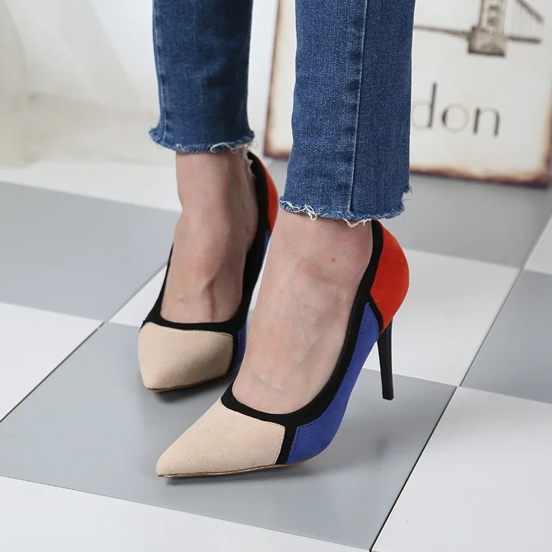 

Women's Pointed-Toe Shoes Soft Bottom Fashion 2018 Spring And Autumn New Style Versatile Low-Cut Thin Heeled Fresh Fashion Sexy
