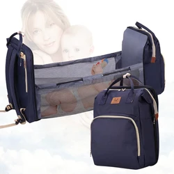 Sac à Couches pour Bébé, Sac à Dos de Lit pour Maman, Sac de Maternité pour Poussette, Sac d'Allaitement de Grande Capacité pour les Soins, avec Crochets de Mise à Niveau 
