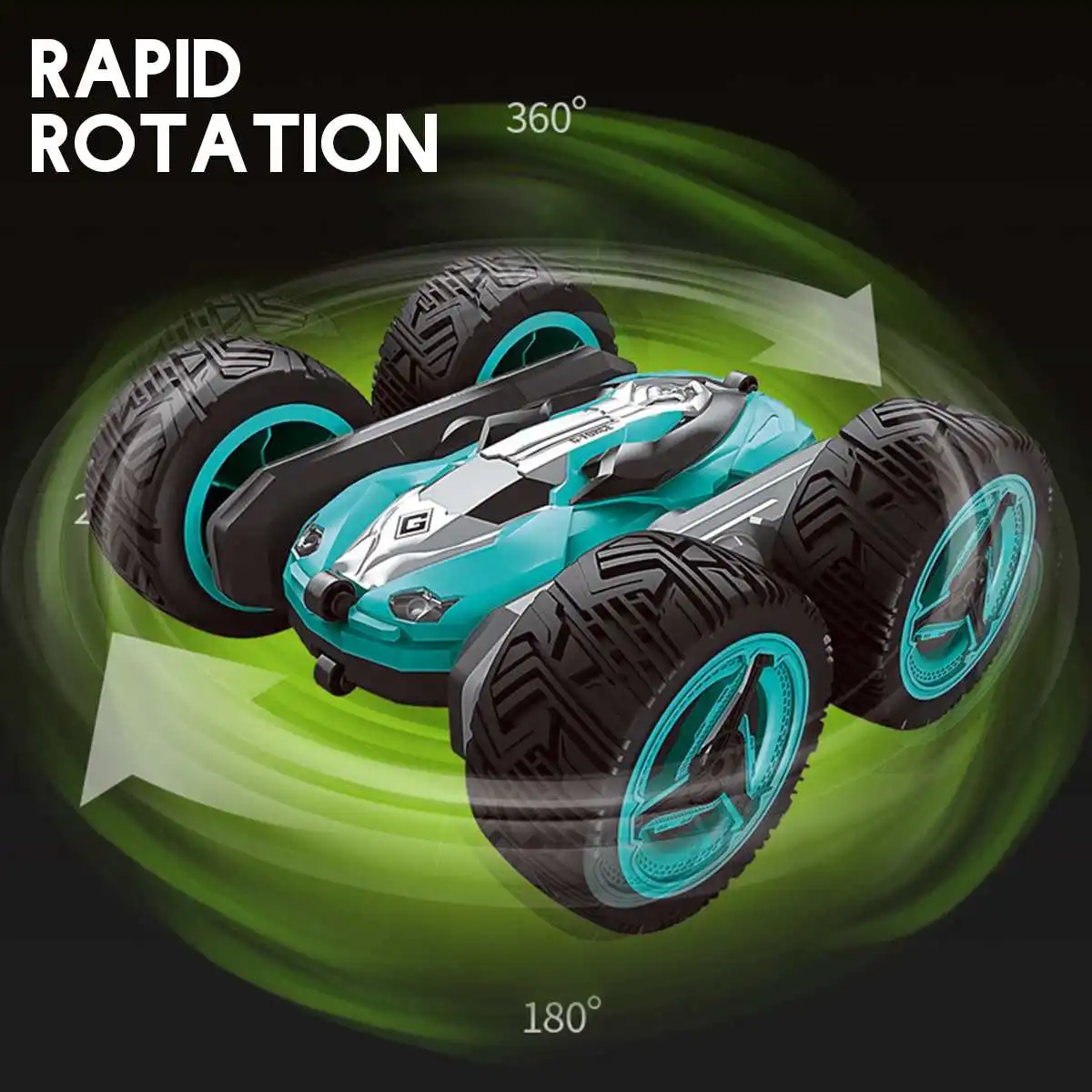360 Поворот дистанционного Управление автомобиль RC Stunt автомобилей 2,4G 4WD двойная сторона с светильник электрические игрушки для детей игрушечные машинки RC подарки для детей
