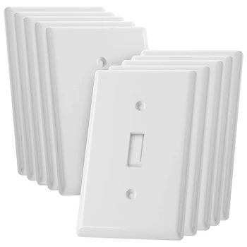 

NEW-Light Switch Cover, Switch Plate Covers, Pack of 10, Single Light Switch Cover, Light Switch Cover, Light Switch Plate