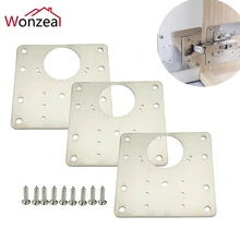 

Hinge Repair Plate Foldable Table Stainless Steel Cabinet Cupboard Drawer Kitchen Door 90x90mm Furniture Fittings Hardware