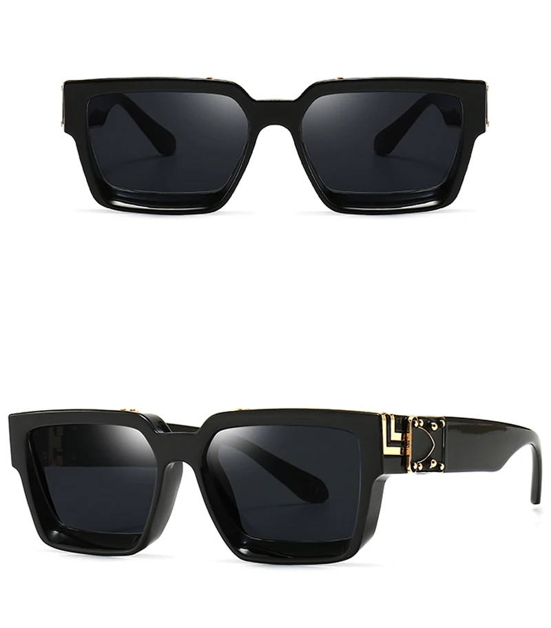 Square Large Frame High Quality Men's Sunglasses 0979S Fashion Women's Prescription  Glasses Brown Black - AliExpress