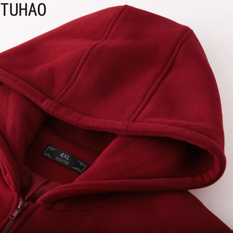TUHAO Осенние повседневные женские толстовки размера плюс 10XL 9XL 8XL Зимний пуловер толстый свободный женский спортивный костюм толстовка с капюшоном WM13