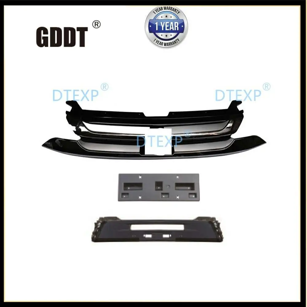 2015-2020 chrome grille outlander front bumper net for airtrek protect lip cover decoration board 7450A992