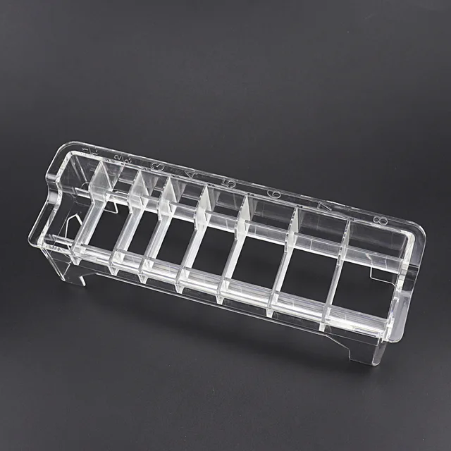 8 Grid Guide Limit Comb Cover Storage Box  Hair Clipper Rack Holder Organizer Case Salon Barber Tools，for general KCGQH-TM