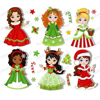 

Metal Cutting Dies Lovely Christmas Princess Doll Girl Stencil Embossing DIY Scrapbooking Dies 2019 New