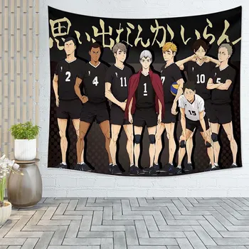 

Haikyuu! ! Japanese Cartoon Anime Volleyball Teenager Tapestry, Poster Boy Art Painting Anime Room Decoration