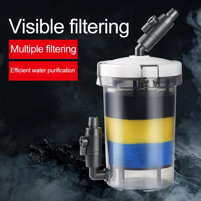 110 V-240 V 6 Вт LED аквариум фильтр насос для аквариума от китайского производителя фильтр ультра-тихий Аквариум Внешний канистра предварительный фильтр предварительной очистки ведро с водный насос