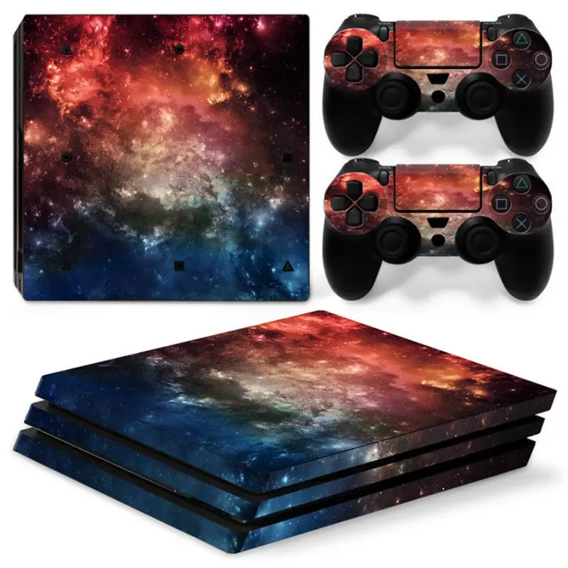 4 Звездное небо Viny Наклейка для PS4 Pro консоль+ 2 контроллера кожи наклейка для sony Playstation 4 Pro Аксессуары для игр - Цвет: 4