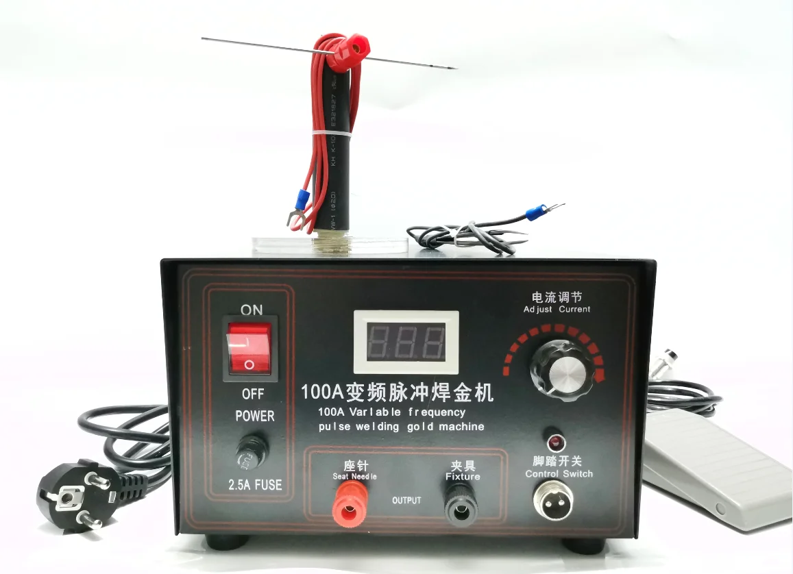 100A цифровой дисплей ювелирные изделия точечная лазерная сварочная машина Золото